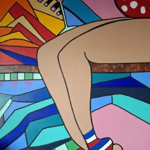 Toile Coton simple Miss Socquette