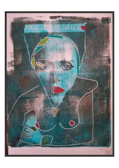 Dessin Acrylique sur Papier Canson