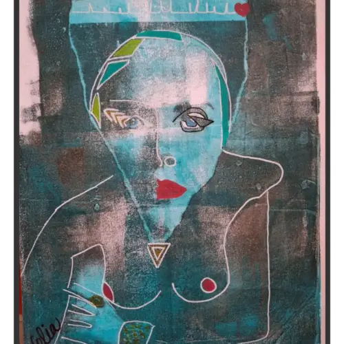 Dessin Acrylique sur Papier Canson