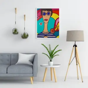 Toile Coton 3D Banane Fraise