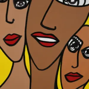 Toile Coton 3D Big Eyes