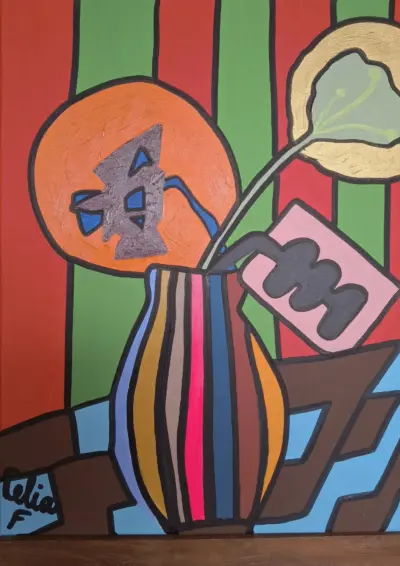 Toile Coton simple Dimanche chez mamie