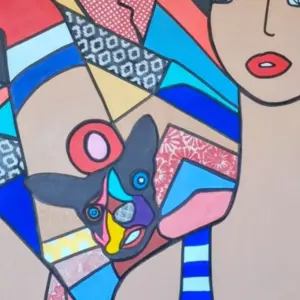 A propos, Toile Coton 3D Dog Cabaret