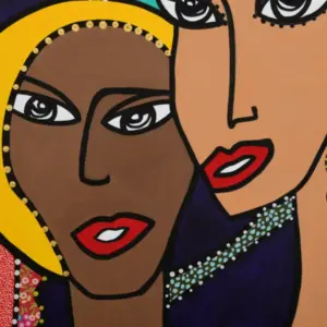 Toile Coton simple Elle et Toi