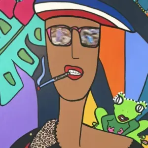 Achat de toiles dans l'Hérault, Toile Coton simple Frogy Rock