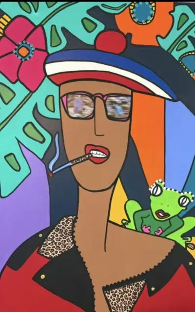 Achat de toiles dans l'Hérault, Toile Coton simple Frogy Rock