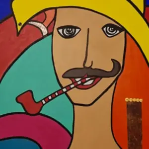 Artiste peintre à Mèze, a propos, la boutique, Toile Coton simple Georgio