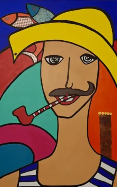 Artiste peintre à Mèze, a propos, la boutique, Toile Coton simple Georgio