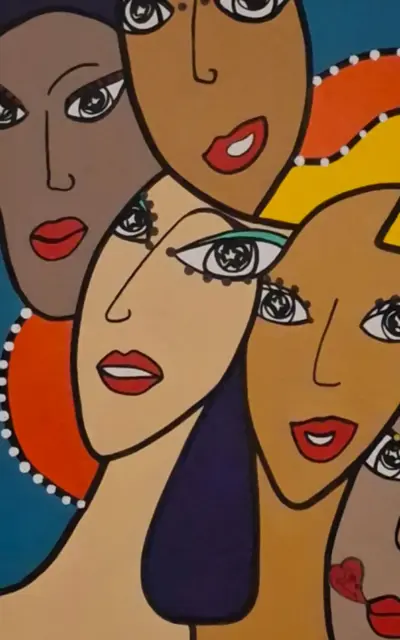 Toile Coton simple Les Copines