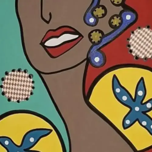 Toile Coton 3D Miss Circus