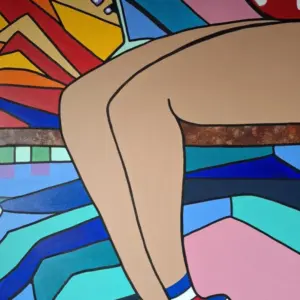 Toile Coton simple Miss Socquette