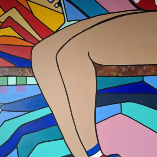 Toile Coton simple Miss Socquette