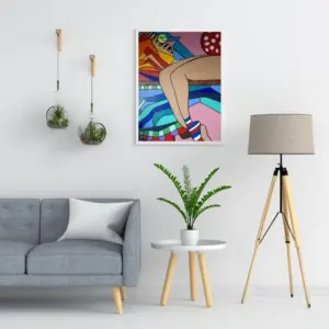 Toile Coton simple Miss Socquette