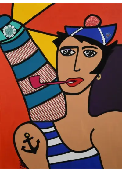 Toile Coton 3D Marina