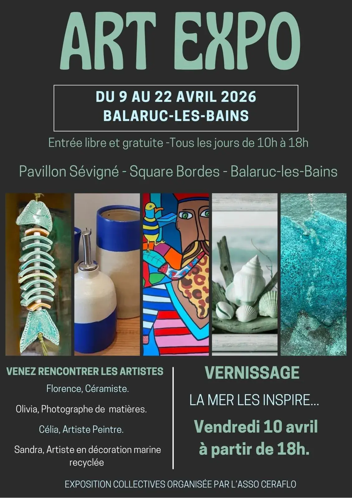 Exposition à Balaruc et Vernissage